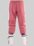 SMN Women's New Pink Ski Pants Thin Version Of The Veneer Double Board Warm Beam Foot Ski Pants Waterproof Wear-Resistant Professional Beam Leg Ski Pants