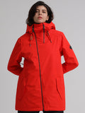 Womens Red Ski Jacket 10K Windproof and Waterproof Snowboard Jacket£¬Machine washable