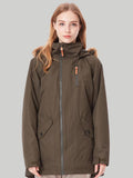Women ArmyGreen Ski Jacket 15K Windproof and Waterproof£¬100% Polyester£¬Outdoor clothing