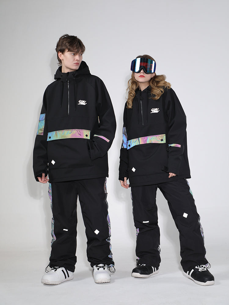 Gsou Snow Women's Alpine Messenger Glimmer Snow Jacket Waterproof Coat