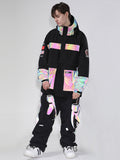 Gsou Snow Venture Neon Glimmer Ensemble veste et pantalon de neige pour homme 
