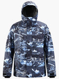 15K Windproof & Waterproof Mountain Pattern Fashion Ski and Snowboard Suit