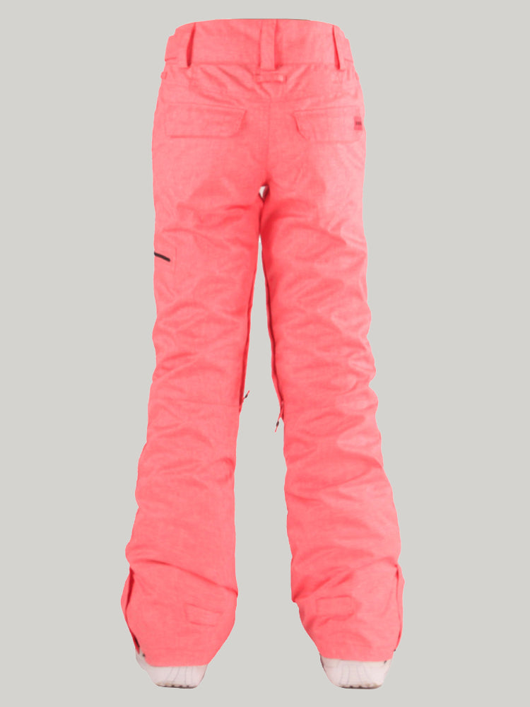 Gsou Snow Women's Rose Pink Thermal Warm Waterproof Windproof Ski Pants Snow Pants