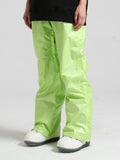 Gsou Snow Men's Green Dazzling Ski Pants
