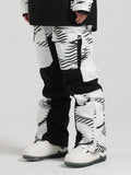 Gsou Snow Damen-Skihose mit mehrfarbigen Streifen