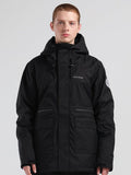 SMN Men's Winter New Black Ski Suit Single And Double Board Waterproof Wear-Resistant Warm Ski Suit