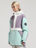 Gsou Snow Women's Colorblock Pullover Ski Jacket