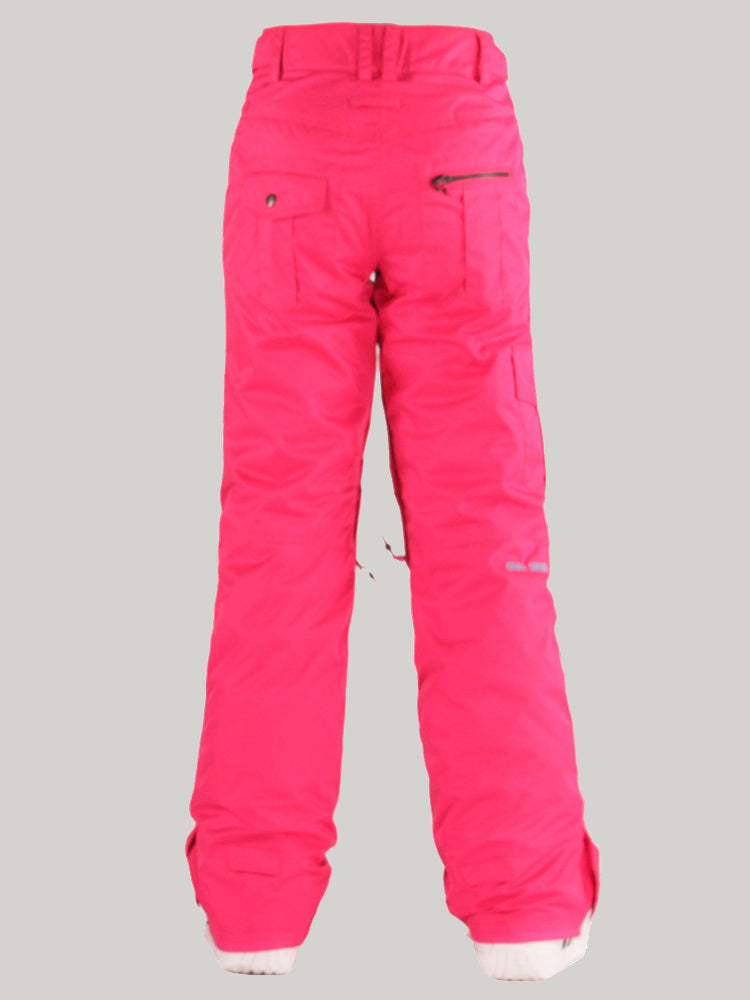 Gsou Snow Women's Rose Thermal Warm High Waterproof Windproof Snowboard & Ski Pants