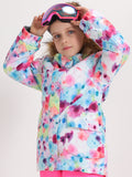 Gou Snow Kid's Colorful Spots Winter Snowboard Jacket