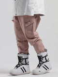 SMN Rosa wasserdichte, warme, lockere, dünne, atmungsaktive und verschleißfeste Hip-Hop-Doppelboard-Snowboardhose für Herren