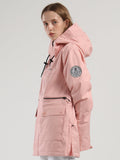Womens Pink Ski Jacket 15K Windproof and Waterproof Snowboard Jackets