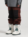 Gsou Snow Pantalon de ski color block pour hommes
