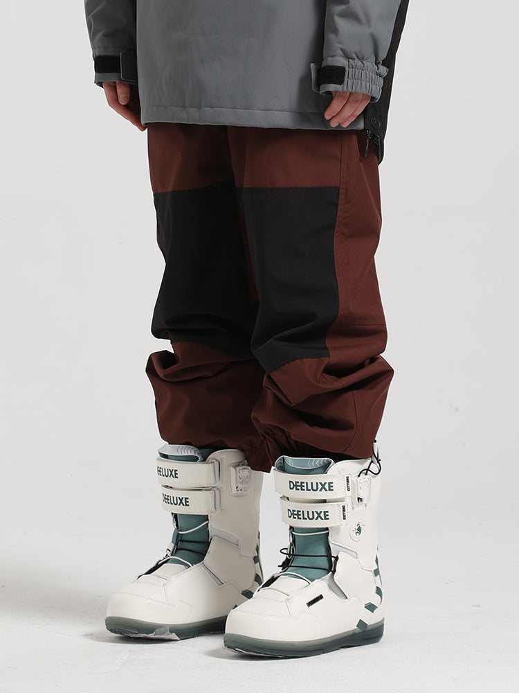 Gsou Snow Pantalon de ski color block pour femme