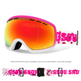 Gsou Snow Masque de ski adulte anti-buée Protection UV