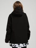 Womens Black Winter Snowboard Jacket 15K Windproof and Waterproof£¬100% Polyester£¬Outdoor clothing£¬YKK? Zippe