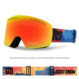 Lunettes de ski Gsou Snow pour adultes, lunettes de protection anti-buée
