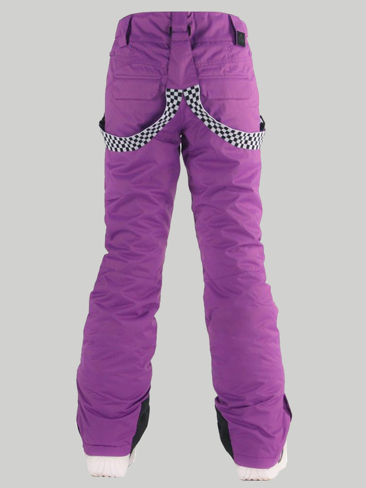 Gsou Snow Women's Highland Bib Snowboard & Ski Purple Pants