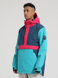 Gsou Snow Men's Colorblock Pullover Ski Jacket