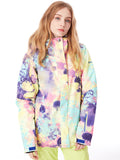 Womens Winter Snowboard Jacket.Environmentally friendly degradable fabric.10K Waterproof/10K Breathable .YKK? Zip