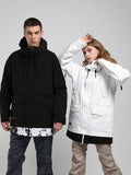 Womens Black Winter Snowboard Jacket 15K Windproof and Waterproof£¬100% Polyester£¬Outdoor clothing£¬YKK? Zippe