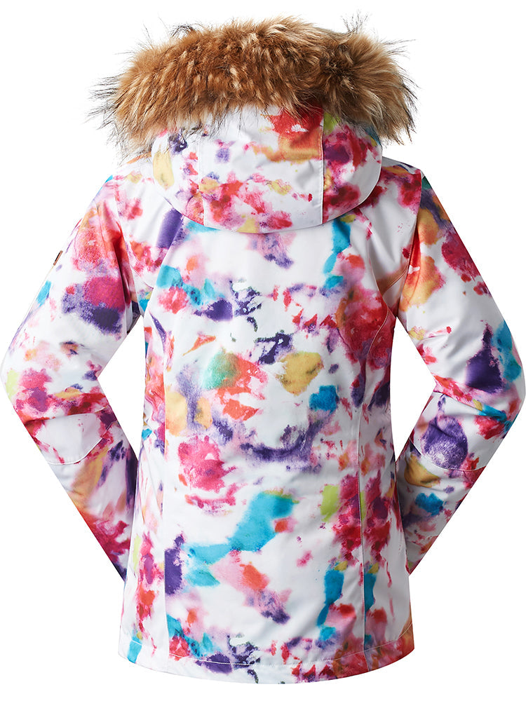 Womens Winter Snowboard Jacket.Environmentally friendly degradable fabric.10K Waterproof/10K Breathable . Product is machine washable.YKK? Zip