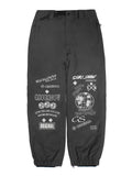 Gsou Snow Women's Dark Grey Print Ski Pants