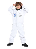 Gsou Snow Kid's White Ski Suit One Piece Snowsuits Waterproof Ski Jumpsuits