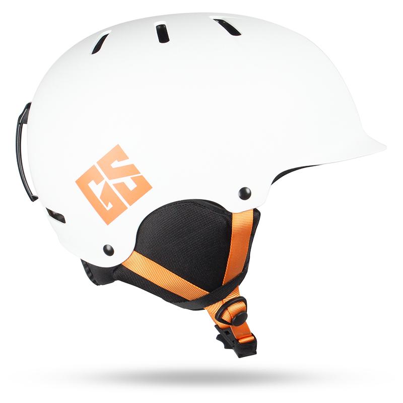 Gsou Snow Adult White Lightweight Integrated Eps Ski Snowboard Helmet