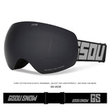 Gsou Snow Kid's Ski Goggles Anti-Fog Windproof Uv Eyewear Winter Outdoor Sports Protective Glasses